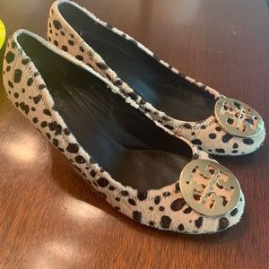 Tory Burch calf hair Chelsea wedges